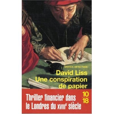 David Liss Une Conspiration De Papier - Publicité David Liss Une Conspiration De Papier - Publicité