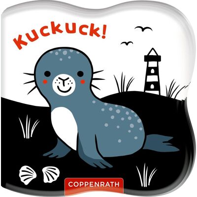 Babys Kontrast-Zauber-Badebuch: Kuckuck!: Spielbuch Für Babys Ab 3 Monaten, Bilder Mit Farbwechsel Von Schwarz-Weiß Zu Bunt - Publicité Babys Kontrast-Zauber-Badebuch: Kuckuck!: Spielbuch Für Babys Ab 3 Monaten, Bilder Mit Farbwechsel Von Schwarz-Weiß Zu Bunt - Publicité