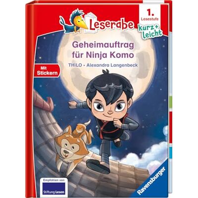 THiLO Geheimauftrag Für Ninja Komo - Lesen Lernen Mit Dem Leseraben - Erstlesebuch - Kinderbuch Ab 6 Jahren - Lesenlernen 1. Klasse Jungen Und Mädchen ... – Leserabe – 1. Lesestufe Kurz Und Leicht) - Publicité THiLO Geheimauftrag Für Ninja Komo - Lesen Lernen Mit Dem Leseraben - Erstlesebuch - Kinderbuch Ab 6 Jahren - Lesenlernen 1. Klasse Jungen Und Mädchen ... – Leserabe – 1. Lesestufe Kurz Und Leicht) - Publicité