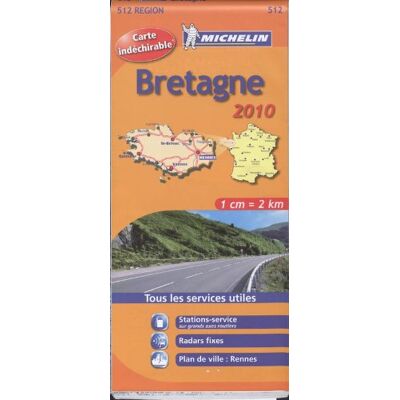 Bretagne 17512 Carte Michelin Kaart 2010 (Kaarten/cartes Michelin) - Publicité Bretagne 17512 Carte Michelin Kaart 2010 (Kaarten/cartes Michelin) - Publicité