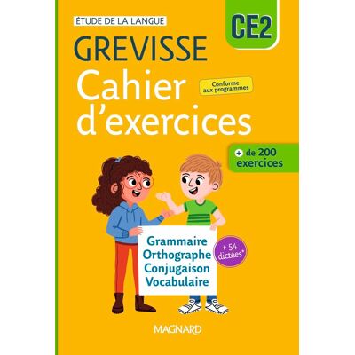 Freitas-Valdant, Amandine de Cahier D'Exercices Grevisse Ce2 : Grammaire, Orthographe, Conjugaison, Vocabulaire + 54 Dictées : + De 200 Exercices, Conforme Au Programme - Publicité Freitas-Valdant, Amandine de Cahier D'Exercices Grevisse Ce2 : Grammaire, Orthographe, Conjugaison, Vocabulaire + 54 Dictées : + De 200 Exercices, Conforme Au Programme - Publicité