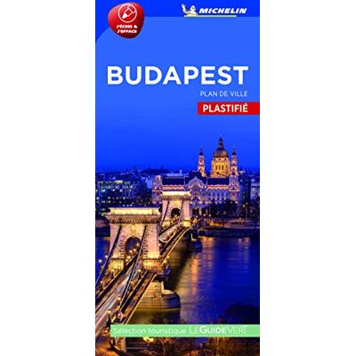 Plan Budapest Plastifié Michelin - Publicité Plan Budapest Plastifié Michelin - Publicité