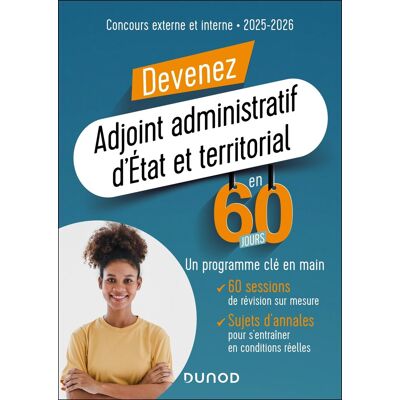 Delphine Belleney Devenez Adjoint Administratif D'Etat Et Territorial En 60 Jours : Concours Externe Et Interne : 2025-2026 - Publicité Delphine Belleney Devenez Adjoint Administratif D'Etat Et Territorial En 60 Jours : Concours Externe Et Interne : 2025-2026 - Publicité