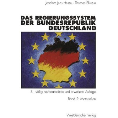 Joachim Jenshesse Das Regierungssystem Der Bundesrepublik Deutschland: 2 - Publicité Joachim Jenshesse Das Regierungssystem Der Bundesrepublik Deutschland: 2 - Publicité