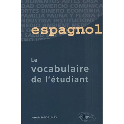 Joseph Sandalinas Le Vocabulaire De L'Étudiant - Publicité Joseph Sandalinas Le Vocabulaire De L'Étudiant - Publicité