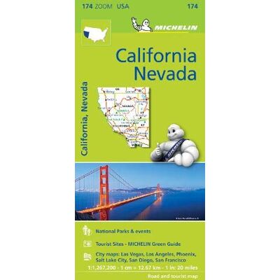 California Nevada - Zoom Map 174 (Mapa Zoom Michelin) - Publicité California Nevada - Zoom Map 174 (Mapa Zoom Michelin) - Publicité