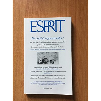Collectif Esprit, N° 319. Des Sociétés Ingouvernables ? - Publicité Collectif Esprit, N° 319. Des Sociétés Ingouvernables ? - Publicité