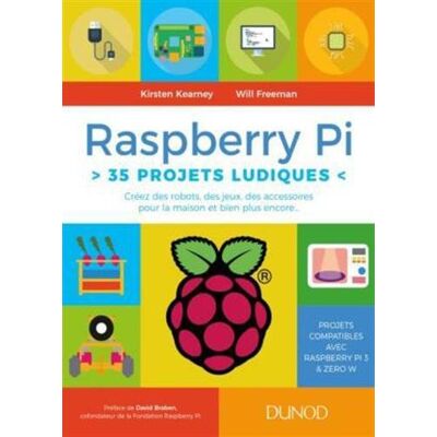 Raspberry Pi : 35 Projets Ludiques : Créez Des Robots, Des Jeux, Des Accessoires Pour La Maison Et Bien Plus Encore... Publicité Raspberry Pi : 35 Projets Ludiques : Créez Des Robots, Des Jeux, Des Accessoires Pour La Maison Et Bien Plus Encore... Publicité