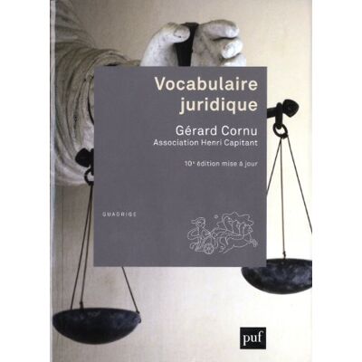 Gérard Cornu Vocabulaire Juridique - Publicité Gérard Cornu Vocabulaire Juridique - Publicité