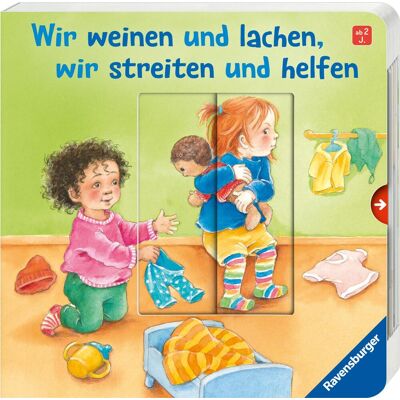 Sandra Grimm Wir Weinen Und Lachen, Wir Streiten Und Helfen: Ein Bilderbuch Mit Großen Verwandlungsschiebern Für Kinder Ab 2 Jahren - Publicité Sandra Grimm Wir Weinen Und Lachen, Wir Streiten Und Helfen: Ein Bilderbuch Mit Großen Verwandlungsschiebern Für Kinder Ab 2 Jahren - Publicité