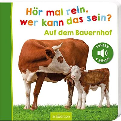 Hör Mal Rein, Wer Kann Das Sein? – Auf Dem Bauernhof: Fühlen Und Hören Die Beliebteste Soundbuchreihe, Hochwertiges Pappbilderbuch Mit 5 Realistischen Sounds Und Fühlelementen Für Kinder Ab 18 Monaten - Publicité Hör Mal Rein, Wer Kann Das Sein? – Auf Dem Bauernhof: Fühlen Und Hören Die Beliebteste Soundbuchreihe, Hochwertiges Pappbilderbuch Mit 5 Realistischen Sounds Und Fühlelementen Für Kinder Ab 18 Monaten - Publicité