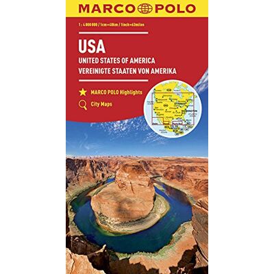 Collectif Marco Polo Kontinentalkarte Usa 1:4 000 000 (Marco Polo Kontinental /länderkarten) - Publicité Collectif Marco Polo Kontinentalkarte Usa 1:4 000 000 (Marco Polo Kontinental /länderkarten) - Publicité