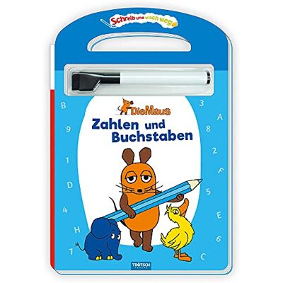 Trötsch Verlag Trötsch Die Maus Schreib Und Wisch Weg Pappenbuch Zahlen Und Buchstaben: Übungsheft Lernheft Vorschule Grundschule - Publicité Trötsch Verlag Trötsch Die Maus Schreib Und Wisch Weg Pappenbuch Zahlen Und Buchstaben: Übungsheft Lernheft Vorschule Grundschule - Publicité