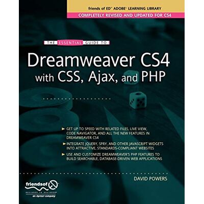 David Powers The Essential Guide To Dreamweaver Cs4 With Css, Ajax, And Php (Essentials) - Publicité David Powers The Essential Guide To Dreamweaver Cs4 With Css, Ajax, And Php (Essentials) - Publicité