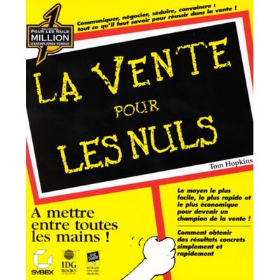 Tom Hopkins La Vente Pour Les Nuls - Publicité Tom Hopkins La Vente Pour Les Nuls - Publicité