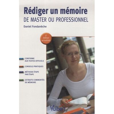 Daniel Fondanèche Rédiger Un Mémoire De Master Ou Professionnel - Publicité Daniel Fondanèche Rédiger Un Mémoire De Master Ou Professionnel - Publicité