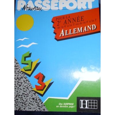 Collectif Nouveau Passeport Pour La 2e Année D'Allemand - Publicité Collectif Nouveau Passeport Pour La 2e Année D'Allemand - Publicité