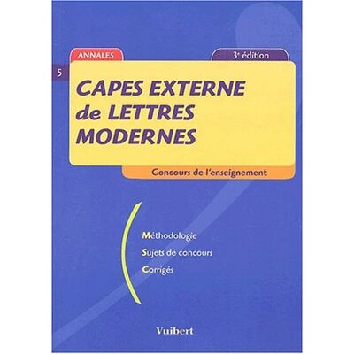 Collectif Capes Externe De Lettres Modernes. 3ème Édition - Publicité Collectif Capes Externe De Lettres Modernes. 3ème Édition - Publicité