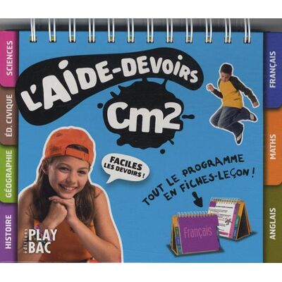 Playbac L'Aide-Devoirs, Cm2 : Tout Le Programme En Fiches-Leçon ! - Publicité Playbac L'Aide-Devoirs, Cm2 : Tout Le Programme En Fiches-Leçon ! - Publicité