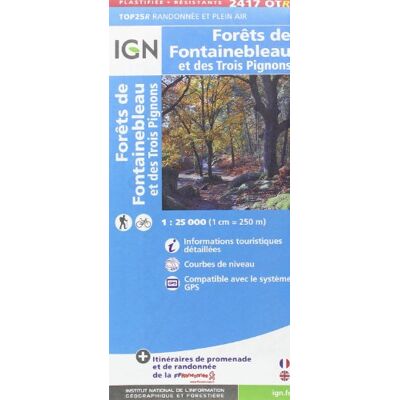 Foret De Fontainebleau: Ign.P.2417otr (Ign Map) - Publicité Foret De Fontainebleau: Ign.P.2417otr (Ign Map) - Publicité