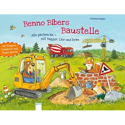 Christine Kugler Benno Bibers Baustelle. Alle Packen An, Mit Bagger, Lkw Und Kran - Publicité Christine Kugler Benno Bibers Baustelle. Alle Packen An, Mit Bagger, Lkw Und Kran - Publicité