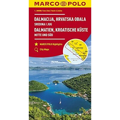 Collectif Marco Polo Karte Hr Dalmatien, Kroatische Küste 1: 200 000: Mitte Und Süd (Marco Polo Karten 1:200.000) - Publicité Collectif Marco Polo Karte Hr Dalmatien, Kroatische Küste 1: 200 000: Mitte Und Süd (Marco Polo Karten 1:200.000) - Publicité