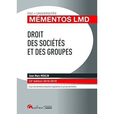 Droit Des Sociétés Et Des Groupes : 2018-2019 - Publicité Droit Des Sociétés Et Des Groupes : 2018-2019 - Publicité