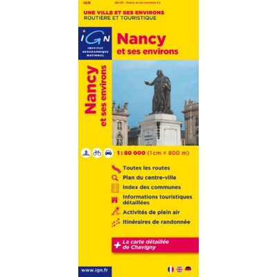 Nancy Mit Umgebung 1 : 80 000 Freizeitkarte (Ign Map) - Publicité Nancy Mit Umgebung 1 : 80 000 Freizeitkarte (Ign Map) - Publicité