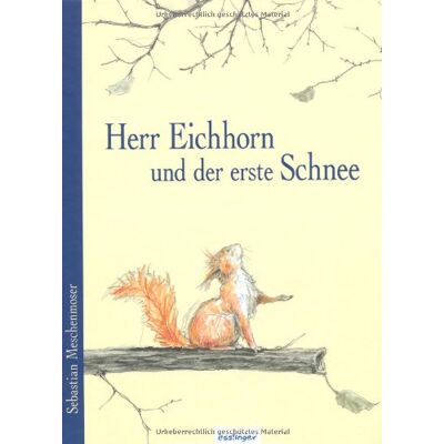 Sebastian Meschenmoser Herr Eichhorn Und Der Erste Schnee: Bilderbuchausgabe - Publicité Sebastian Meschenmoser Herr Eichhorn Und Der Erste Schnee: Bilderbuchausgabe - Publicité