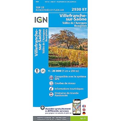 Collectif 2930et Villefranche-Sur-Saône - Vallée De L'Azergues - Beaujolais 1 : 25 000 - Publicité Collectif 2930et Villefranche-Sur-Saône - Vallée De L'Azergues - Beaujolais 1 : 25 000 - Publicité
