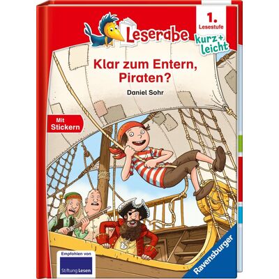Daniel Sohr Klar Zum Entern, Piraten? - Lesen Lernen Mit Dem Leseraben - Erstlesebuch - Kinderbuch Ab 6 Jahren - Lesenlernen 1. Klasse Jungen Und Mädchen (Leserabe 1. Klasse) (1. Lesestufe Kurz Und Leicht) - Publicité Daniel Sohr Klar Zum Entern, Piraten? - Lesen Lernen Mit Dem Leseraben - Erstlesebuch - Kinderbuch Ab 6 Jahren - Lesenlernen 1. Klasse Jungen Und Mädchen (Leserabe 1. Klasse) (1. Lesestufe Kurz Und Leicht) - Publicité