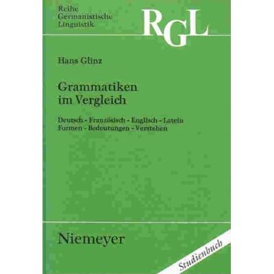 Hans Glinz Grammatiken Im Vergleich - Publicité Hans Glinz Grammatiken Im Vergleich - Publicité