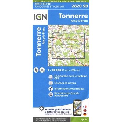 Ign Karte, Serie Bleue Tonnerre. Ancy-Le-Franc - Publicité Ign Karte, Serie Bleue Tonnerre. Ancy-Le-Franc - Publicité