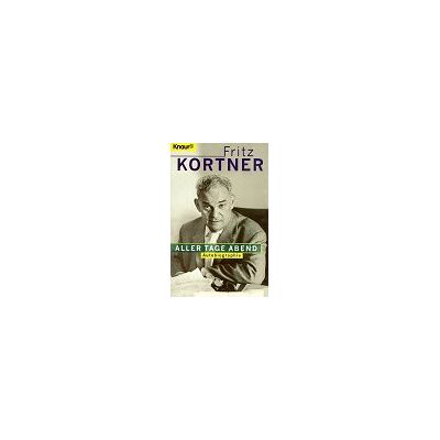 Fritz Kortner Aller Tage Abend. Autobiographie - Publicité Fritz Kortner Aller Tage Abend. Autobiographie - Publicité