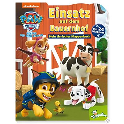 Panini Paw Patrol: Einsatz Auf Dem Bauernhof: Mein Tierisches Klappenbuch: Pappbilderbuch Mit 24 Klappen - Publicité Panini Paw Patrol: Einsatz Auf Dem Bauernhof: Mein Tierisches Klappenbuch: Pappbilderbuch Mit 24 Klappen - Publicité