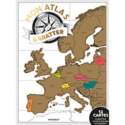 Tour Du Monde À Gratter : 18 Cartes À Gratter Pour Voyager ! - Publicité Tour Du Monde À Gratter : 18 Cartes À Gratter Pour Voyager ! - Publicité