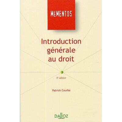 Patrick Courbe Introduction Générale Au Droit - Publicité Patrick Courbe Introduction Générale Au Droit - Publicité