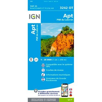 Collectif Apt Parc Naturel Regional Luberon 1 : 25 000 - Publicité Collectif Apt Parc Naturel Regional Luberon 1 : 25 000 - Publicité