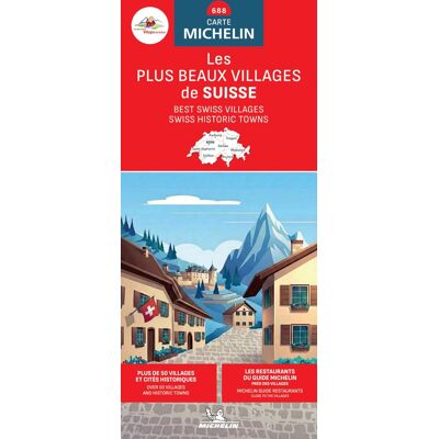 Carte Nationale Les Plus Beaux Villages De Suisse - Publicité Carte Nationale Les Plus Beaux Villages De Suisse - Publicité
