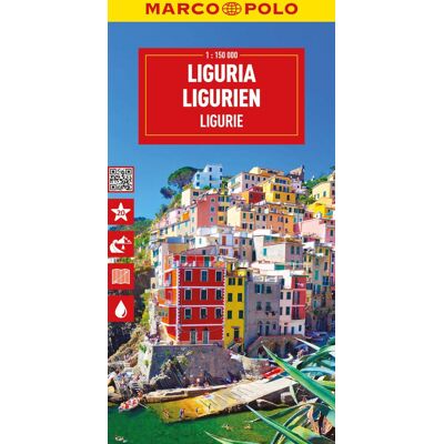 Collectif Marco Polo Reisekarte Italien 05 Ligurien 1:150.000: Wegenkaart 1:150.000 - Publicité Collectif Marco Polo Reisekarte Italien 05 Ligurien 1:150.000: Wegenkaart 1:150.000 - Publicité