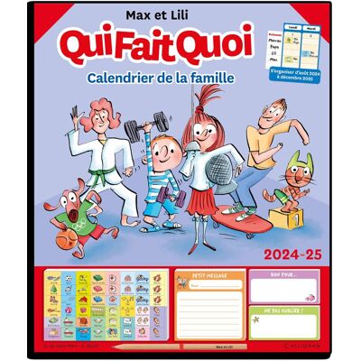 Saint Mars, Dominique de Max Et Lili, Qui Fait Quoi : Calendrier De La Famille 2024-2025 - Publicité Saint Mars, Dominique de Max Et Lili, Qui Fait Quoi : Calendrier De La Famille 2024-2025 - Publicité