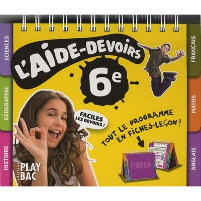 Play Bac L'Aide-Devoirs, 6e : Tout Le Programme En Fiches-Leçon ! - Publicité Play Bac L'Aide-Devoirs, 6e : Tout Le Programme En Fiches-Leçon ! - Publicité