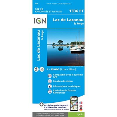 Collectif Lac De Lacanau - Le Porge 1:25000 - Publicité Collectif Lac De Lacanau - Le Porge 1:25000 - Publicité