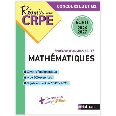 Daniel Motteau Mathématiques, Épreuve D'Admissibilité : Concours L3 Et M2 : Écrit 2026-2027 - Publicité Daniel Motteau Mathématiques, Épreuve D'Admissibilité : Concours L3 Et M2 : Écrit 2026-2027 - Publicité