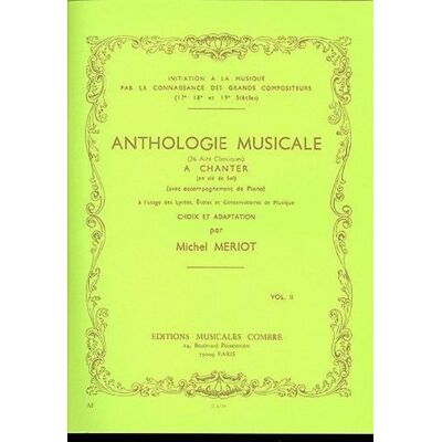 Meriot Anthologie Musicale Vol.2 - Publicité Meriot Anthologie Musicale Vol.2 - Publicité
