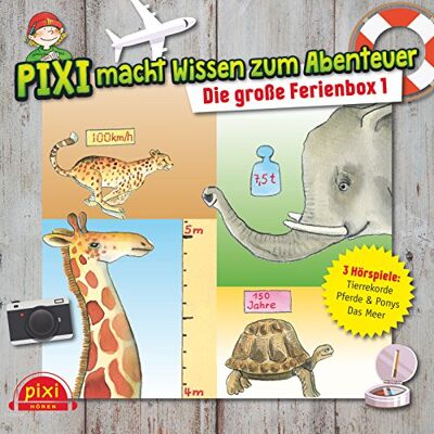Martin Baltscheit Pixi Macht Wissen Zum Abenteuer: Die Große Ferienbox 1: Tierrekorde, Das Meer, Pferde Und Ponys : 3 Cds (Pixi Wissen) - Publicité Martin Baltscheit Pixi Macht Wissen Zum Abenteuer: Die Große Ferienbox 1: Tierrekorde, Das Meer, Pferde Und Ponys : 3 Cds (Pixi Wissen) - Publicité