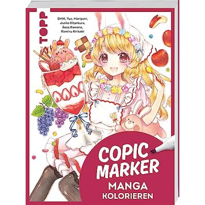 frechverlag Copic Marker: Manga Kolorieren: Grundlagen Und Step-By-Step-Anleitungen - Publicité frechverlag Copic Marker: Manga Kolorieren: Grundlagen Und Step-By-Step-Anleitungen - Publicité