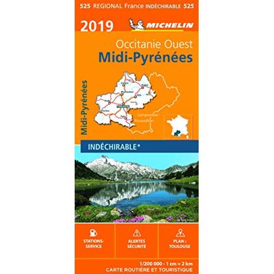 Midi-Pyrenees 17525 Carte Michelin Kaart 2019 - Publicité Midi-Pyrenees 17525 Carte Michelin Kaart 2019 - Publicité