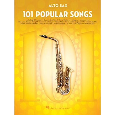 Hal Leonard Publishing Corporation 101 Popular Songs - Alto Saxophone (Instrumental Folio) - Publicité Hal Leonard Publishing Corporation 101 Popular Songs - Alto Saxophone (Instrumental Folio) - Publicité