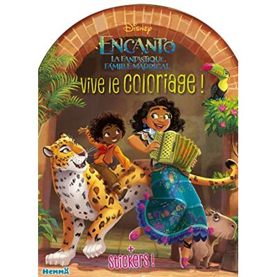 Disney Encanto : La Fantastique Famille Madrigal : Vive Le Coloriage ! + Stickers ! - Publicité Disney Encanto : La Fantastique Famille Madrigal : Vive Le Coloriage ! + Stickers ! - Publicité